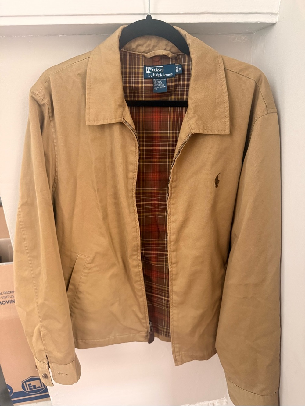 Polo by Ralph Lauren Men's Tan Lightweight Jacket Medium